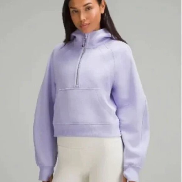NWOT Lululemon Scuba Oversized Half Zip Lilac Smoke XS/S - Picture 1 of 6